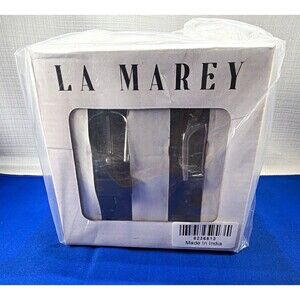 LA Marey Women's Genuine Leather Belts Set Black Textured & Smooth NIB 42"